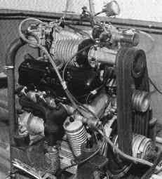 Engine with Roots compressor