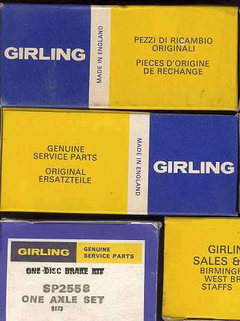 NOS Girling brake sets