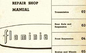 Lancia Flaminia Workshop Manual 